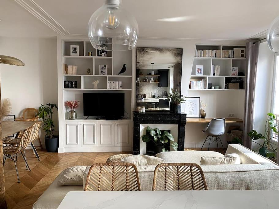 Charmant Appartement Parisien Lumineux Et Central ภายนอก รูปภาพ